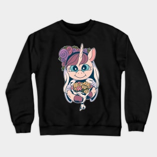 unicorn pride gift for princess Crewneck Sweatshirt